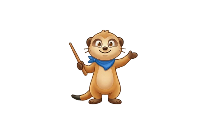 Mika das Erdmännchen winkt dir zu